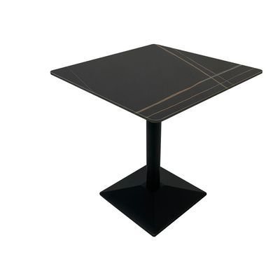 Maple Home Modern Square Dining & Coffee Table Accent Faux Marble Top Dining Metal Base Tulip Side Table Kitchen Bar Patio Living Dining Furniture 70*70cm