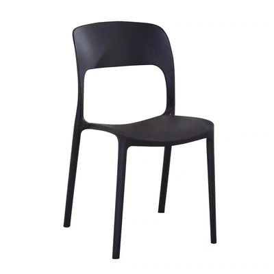 Maple Home Dining Chairs Plastic Stacking Modern Molded Side Chair  Kitchen and Dining Room Chair Indoor Outdoor