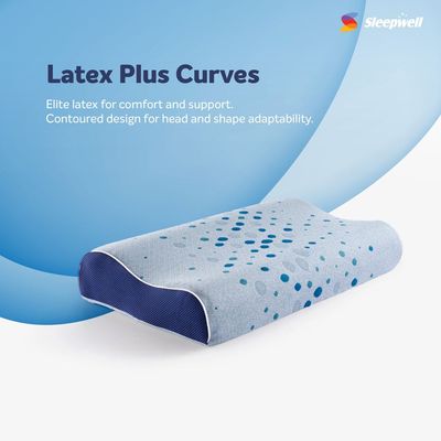 Sleepwell Latex Plus Curve Pillow Sleepwell Latex Plus Curve Pillow