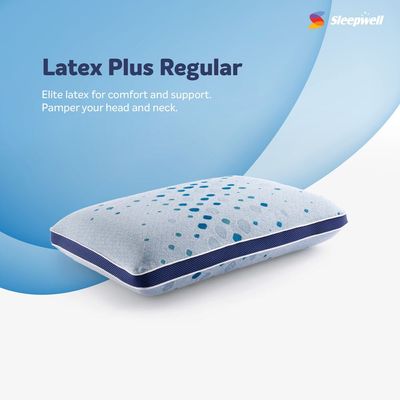 Sleepwell Latex Plus Regular Pillow