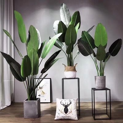 Maple Home Artificial Fake Plant Tree Faux Banana Leaf Indoor Outdoor Home Office Decoration 180cm