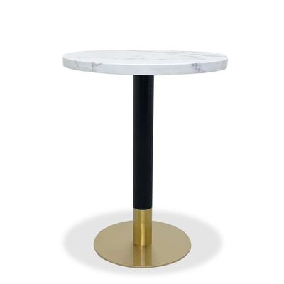 Maple Home Round Dining Table Modern Style Artificial Marble Table Top Golden Frame Kitchen Table Dining  Room Furniture