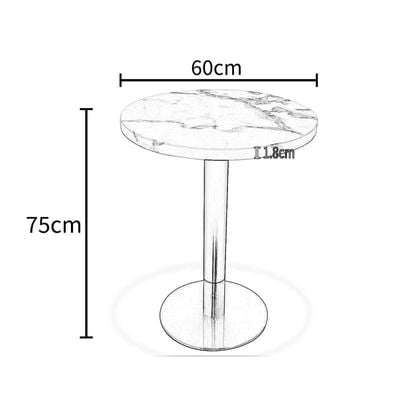 Maple Home Round Dining Table Modern Style Artificial Marble Table Top Golden Frame Kitchen Table Dining  Room Furniture