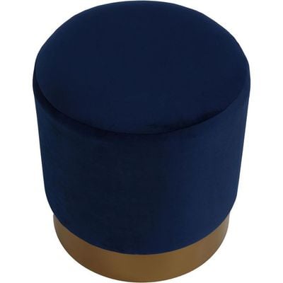 Maple Home Modern Round Ottoman Accent multifunctional Gold Plating Base Velvet Upholstered Footrest Mushroom Stool Soft Padded Seat Vanity Chairs Make-up Living Room Bedroom Patio Furniture