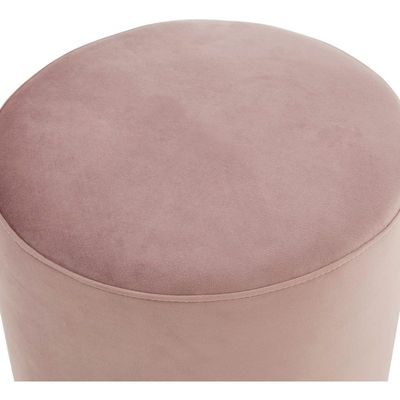 Maple Home Modern Round Ottoman Accent multifunctional Gold Plating Base Velvet Upholstered Footrest Mushroom Stool Soft Padded Seat Vanity Chairs Make-up Living Room Bedroom Patio Furniture