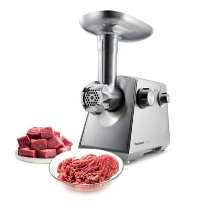 Panasonic Meat Mincer/Grinder/SaUSage/Kibbeh Maker, 1700W, Mk-Gm1700, Silver