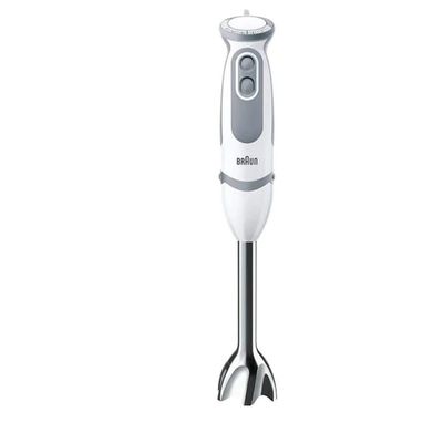 Braun Household MultiQuick 5 Hand Blender, PowerBell Plus Technology, Splash Control, 21 speed, Whisk, Ergonomic Shape, Comfortable Soft Grip, 1000 Watts, 500 ml Chopper - MQ 5235