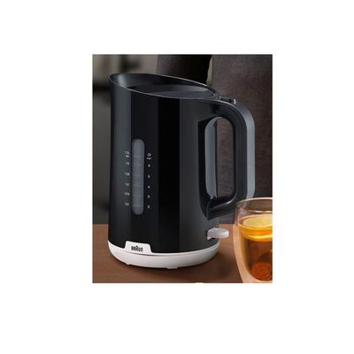 Braun Breakfast1 Collection Kettle 360° Rotating Base Removable Limescale Filter 1.7L Capacity BPA Free WK1100BK 2200W Plastic Black