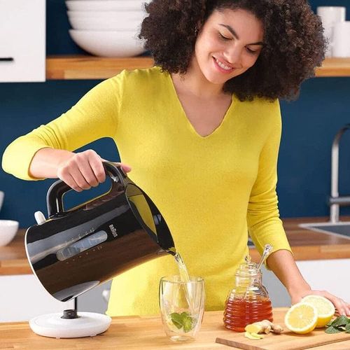 Braun Breakfast1 Collection Kettle 360° Rotating Base Removable Limescale Filter 1.7L Capacity BPA Free WK1100BK 2200W Plastic Black