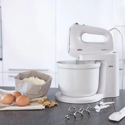 Braun Multimix 2 In 1 Hand And Stand Mixer 400 Watts, White, HM1070 WH