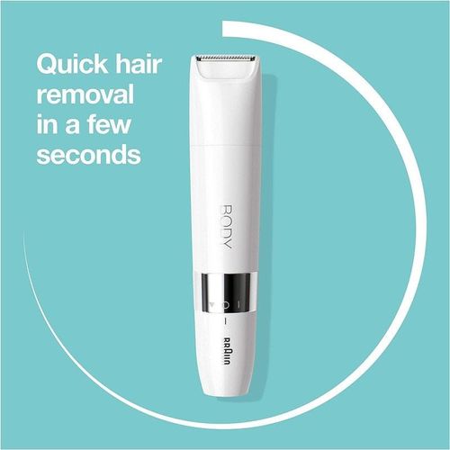 Braun BS 1000, Body Mini Trimmer Wet & Dry with trimming comb, White