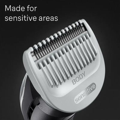 Braun BG 3340 Body Groomer 3 Full Body with SkinShield Technology & 3 Tools, Full Body Grooming From Chest, Armpits to Legs and Groin