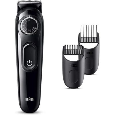 Braun BT 3410 Beard Trimmer 3 With Precision Wheel, 3 Styling tools, 50 mins Runtime. Ultra Sharp Blade, Ultimate Precision at Home, Look Barber Fresh Everyday