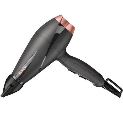 BaByliss Paris Hair Dryer | Salon-grade Motor With 2100w & Ionic Frizz-control | 6mm Ultra-slim Concentrator Nozzle With Lockable Cold Shot| Italian-made For Lasting Performance| 6709DSDE(Black)