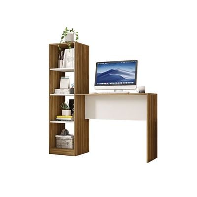 Mesa Office Table and Tower in Oak White