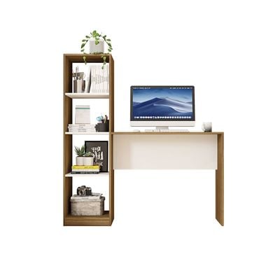 Mesa Office Table and Tower in Oak White