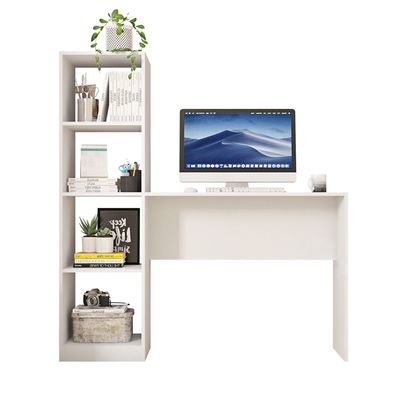 Mesa Office Table and Tower in White