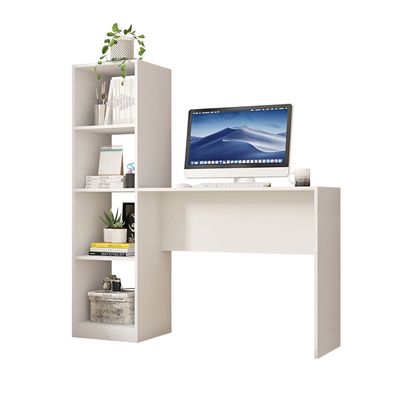 Mesa Office Table and Tower in White