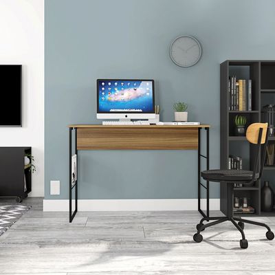 Mesa Fabrick Modern Lifestyle Study Desk in Oak Black