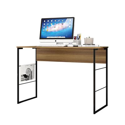 Mesa Fabrick Modern Lifestyle Study Desk Oak Black-Contemporary Study Table with Sleek Design-Ideal for Home Office, Students, or Workspaces-Durable Construction with Spacious Work Surface-Minimalist Style Desk for Modern Interiors