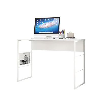 Mesa Fabrick Modern Lifestyle Study Desk White-Contemporary Study Table with Sleek Design-Ideal for Home Office, Students, or Workspaces-Durable Construction with Spacious Work Surface-Minimalist Style Desk for Modern Interiors