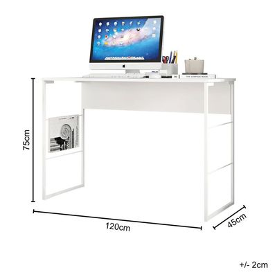 Mesa Fabrick Modern Lifestyle Study Desk in White Mesa Fabrick Modern Lifestyle Study Desk in White