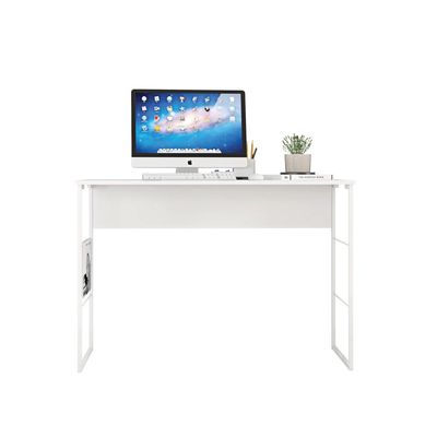 Mesa Fabrick Modern Lifestyle Study Desk White-Contemporary Study Table with Sleek Design-Ideal for Home Office, Students, or Workspaces-Durable Construction with Spacious Work Surface-Minimalist Style Desk for Modern Interiors