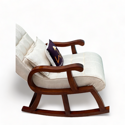 Wooden Twist Recliner Rocking Chair In Premium (Brown)
