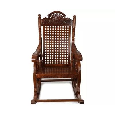 Premium Solid Teak Wood Grandpa Rocking Chair
