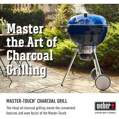 Weber 22 Inch Master-Touch Charcoal Grill Ocean Blue