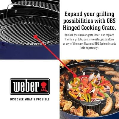 Weber 22 Inch Master-Touch Charcoal Grill Ocean Blue