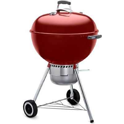 Weber 22 Inch Original Kettle Charcoal Grill Crimson