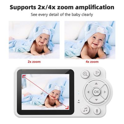 Wireless Audio&Video Baby Monitor Security Camera With 2.8" Display Night Vision