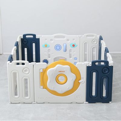 14 panel Foldable Donut playpen for Child safety, Baby Safety Gate For Toddlers Infants for Home, Nursey etc