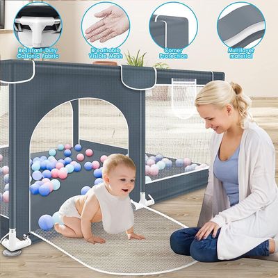 Large Baby Playard with 50PCS Balls with Playmats