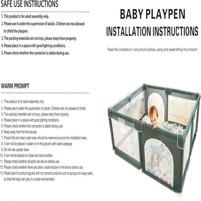 Large Baby Playard with 50PCS Balls with Playmats