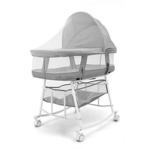 3-in-1 Portable Baby Sleeper Rocking Cradle Bed Grey