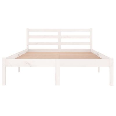Day Bed Solid Wood Pine 120x200 cm White