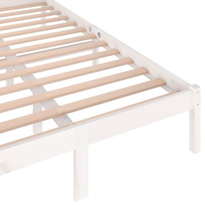 Day Bed Solid Wood Pine 120x200 cm White