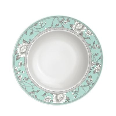 Tramontina Helen 23cm Decorated Porcelain Deep Plate