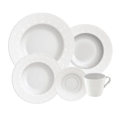 Tramontina Alicia 20 Pieces Decorated Porcelain Dinner Set