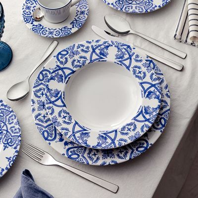 Tramontina Algarve 20 Pieces Decorated Porcelain Dinner Set