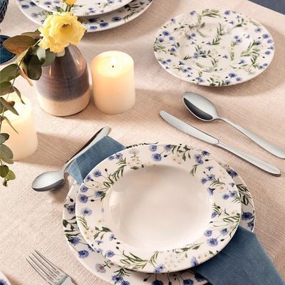 Tramontina Ana Alice 12 Pieces Decorated Porcelain Dinner Set