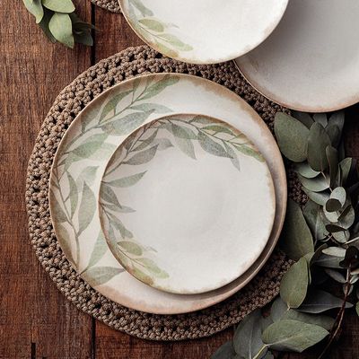 Tramontina Natur 21cm Decorated Porcelain Dessert Plate