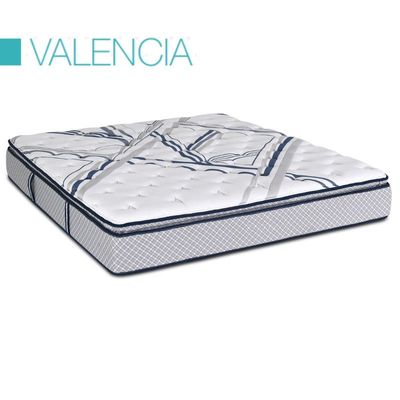 VALENCIA Pocket Spring Mattress With Foam Back Supported Mattress Spine Balance For Pressure Relief (120x200x30)cm