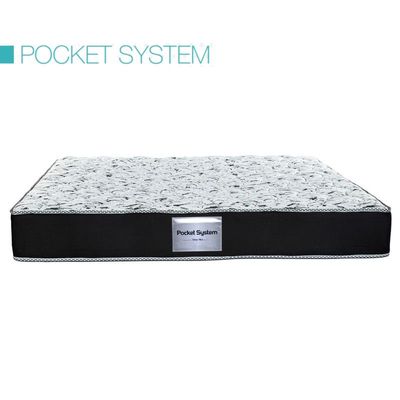 POCKET SYSTEM Pocket Spring Mattress With Foam Back Supported Mattress Spine Balance For Pressure Relief (120x200x28)cm