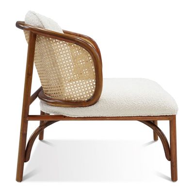 RWC 400 Rattan Accent Chair- White, Size 86W x 66D x 81H