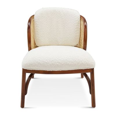 RWC 400 Rattan Accent Chair- White, Size 86W x 66D x 81H
