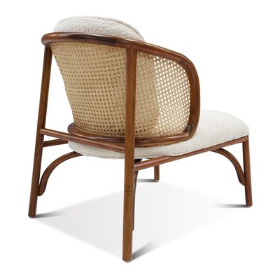 RWC 400 Rattan Accent Chair- White, Size 86W x 66D x 81H