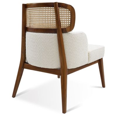 RWC 500 Rattan Accent Chair - White, Size 80W x 67D x 90H